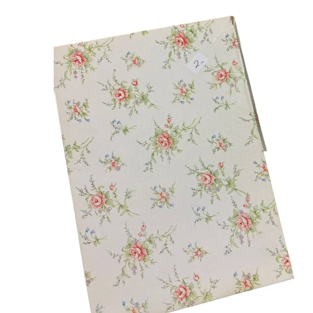 Regal Floral Rose Box Stationery 26 Sheets 18 Envelopes Cottagecore Flower 6329